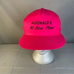 Vibrant Pink McDonald's Cap